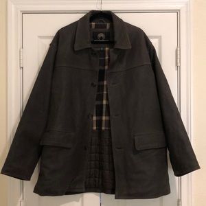 MENS LEATHER WEATHER PROOF GARMENT COMPANY JACKET